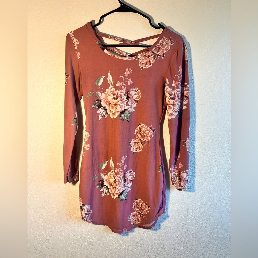 Small Pink Floral Sweater